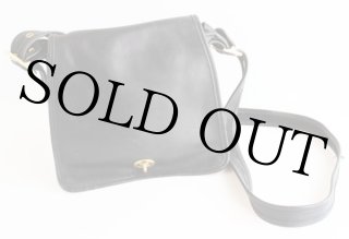 USA製COACH オールド コーチ レザーショルダーバッグ 黒☆940