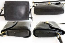 画像2: USA製COACH オールド コーチ レザーショルダーバッグ 黒★205 (2)