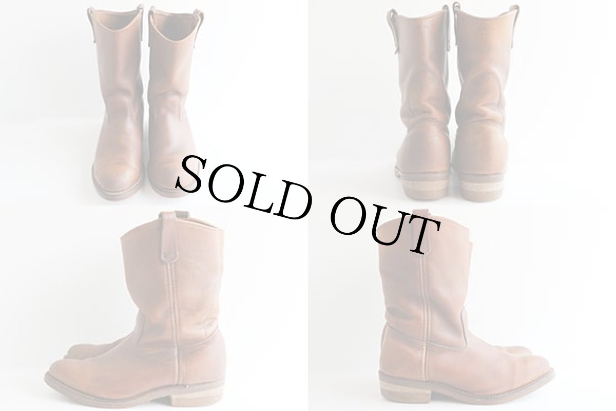 画像2: 90s USA製 REDWINGレッドウイング 1155 ペコスブーツ 茶 8.5 (2)