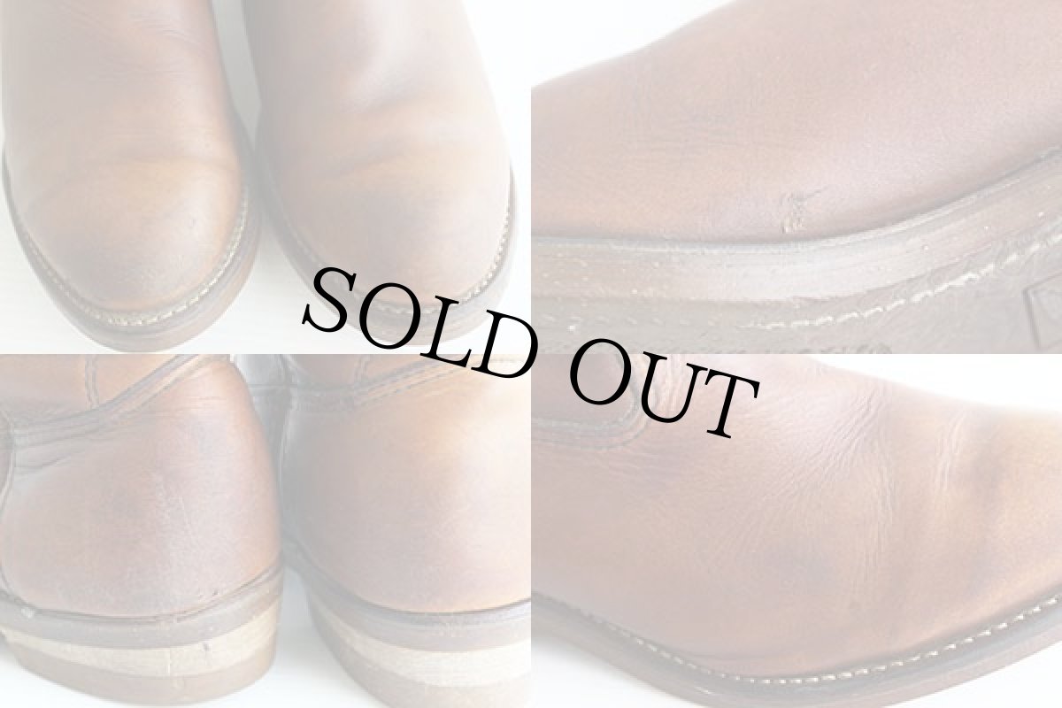 画像4: 90s USA製 REDWINGレッドウイング 1155 ペコスブーツ 茶 8.5 (4)