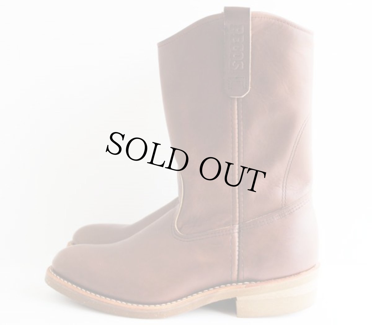 画像2: デッドストック★USA製 REDWINGレッドウイング 1155 ペコスブーツ 焦げ茶 8 (2)