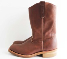 画像2: デッドストック★USA製 REDWINGレッドウイング 1155 ペコスブーツ 焦げ茶 8 (2)