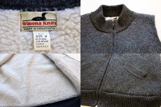 画像3: 90s USA製 Winona Knits ボアライナー ウールニット ベスト M (3)