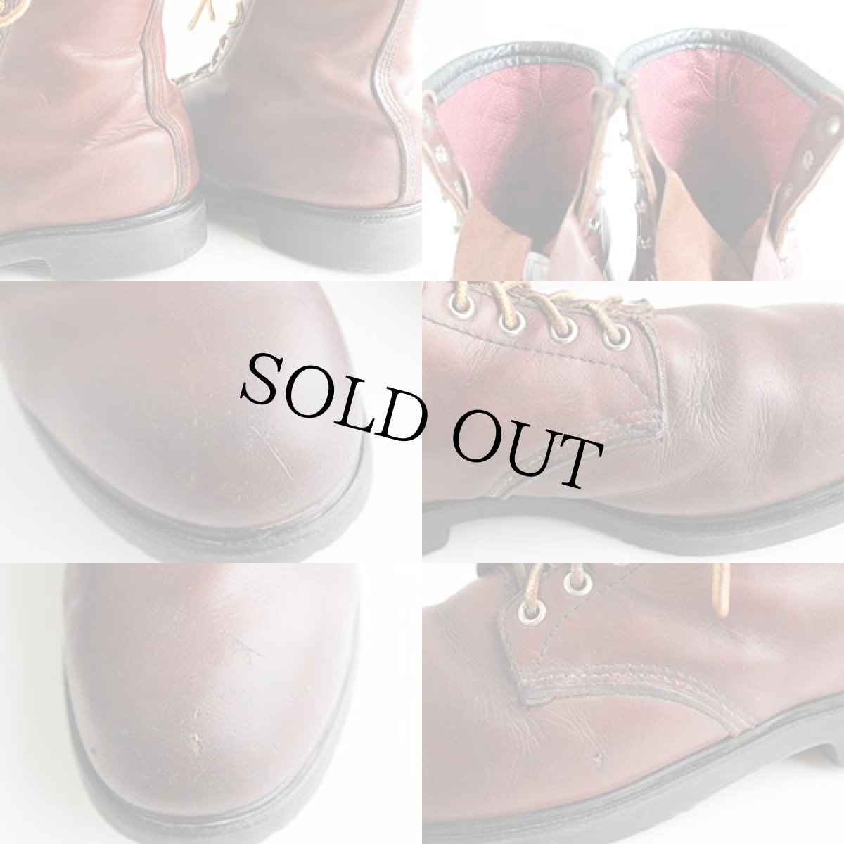 画像7: 90s USA製 REDWINGレッドウイング PT91 スチールトゥ シンサレートライナー ワークブーツ 赤茶 10D (7)