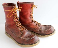 画像1: 90s REDWINGレッドウイング 877 半円犬タグ アイリッシュセッター ブーツ 赤茶 10.5D (1)