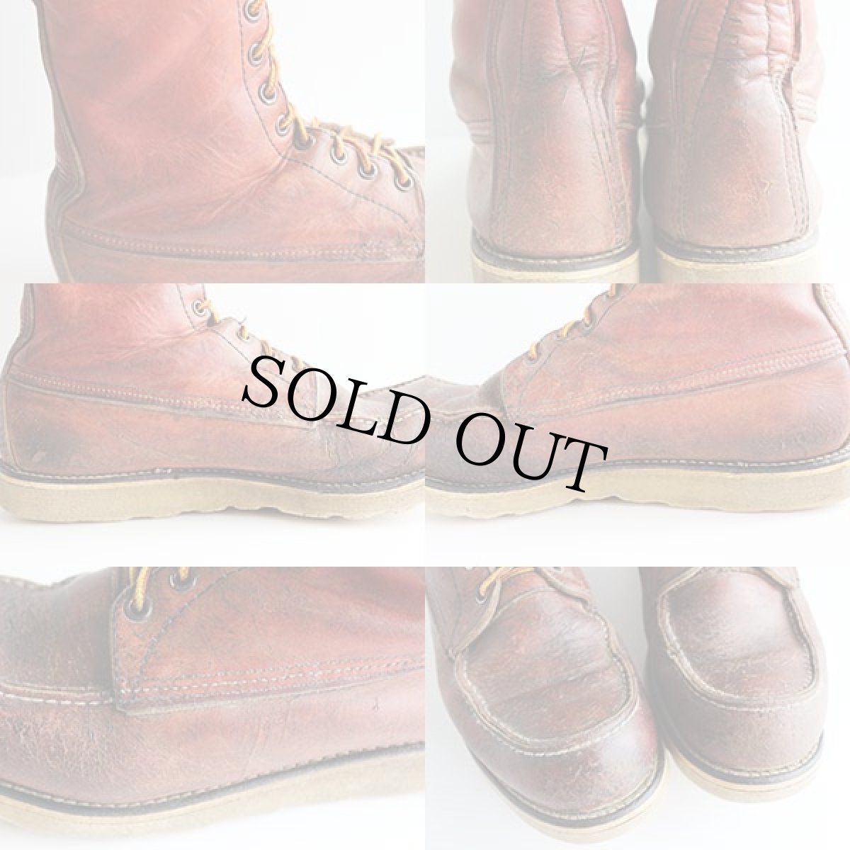 画像7: 90s REDWINGレッドウイング 877 半円犬タグ アイリッシュセッター ブーツ 赤茶 10.5D (7)