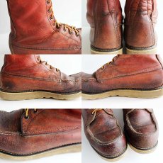 画像7: 90s REDWINGレッドウイング 877 半円犬タグ アイリッシュセッター ブーツ 赤茶 10.5D (7)