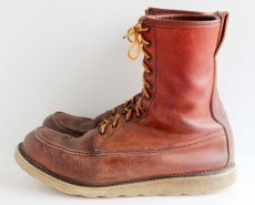 画像4: 90s REDWINGレッドウイング 877 半円犬タグ アイリッシュセッター ブーツ 赤茶 10.5D (4)