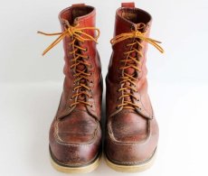 画像2: 90s REDWINGレッドウイング 877 半円犬タグ アイリッシュセッター ブーツ 赤茶 10.5D (2)