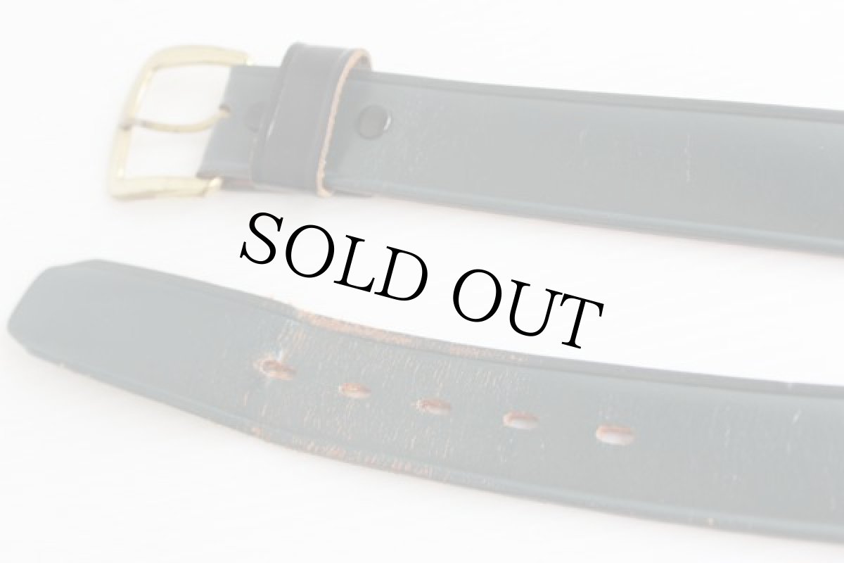 画像2: 70s BIGMACビッグマック レザーベルト 深緑 46★313 (2)