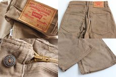 画像3: デッドストック★70s USA製 Levi'sリーバイス 517 コーデュロイパンツ 薄茶 w28★ブーツカット (3)