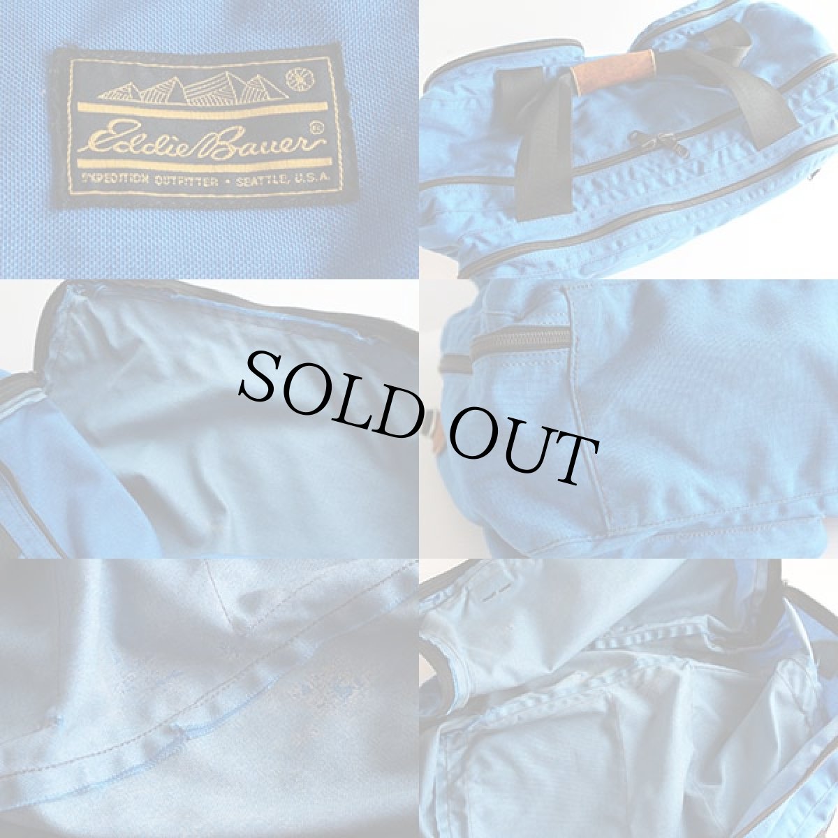 画像3: 80s EddieBauerエディーバウアー バッグ 青 (3)