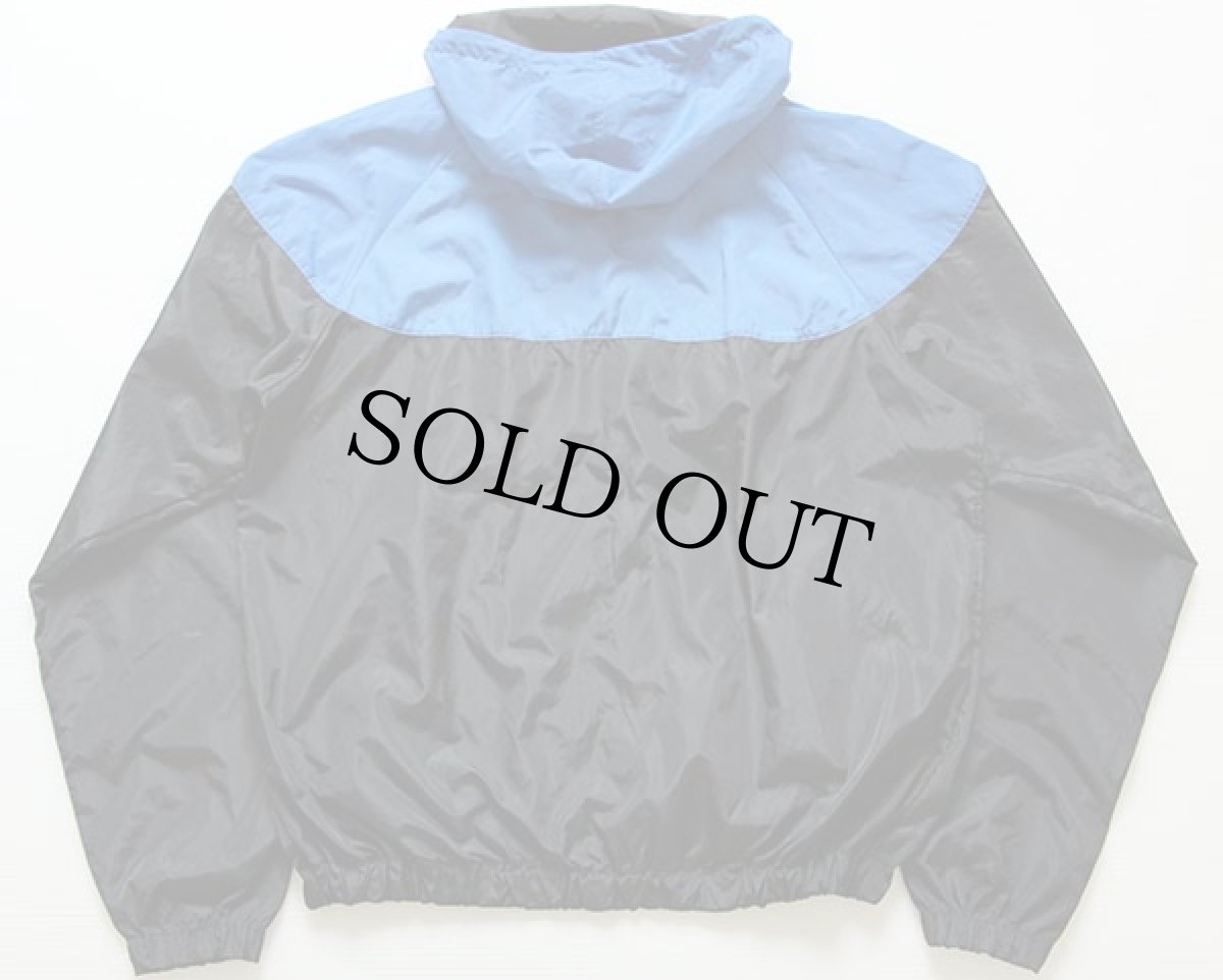 画像2: 90s NIKEナイキ 切り替え ナイロンパーカー 青×黒 XL (2)