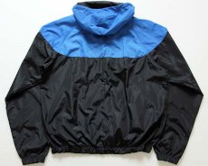 画像2: 90s NIKEナイキ 切り替え ナイロンパーカー 青×黒 XL (2)