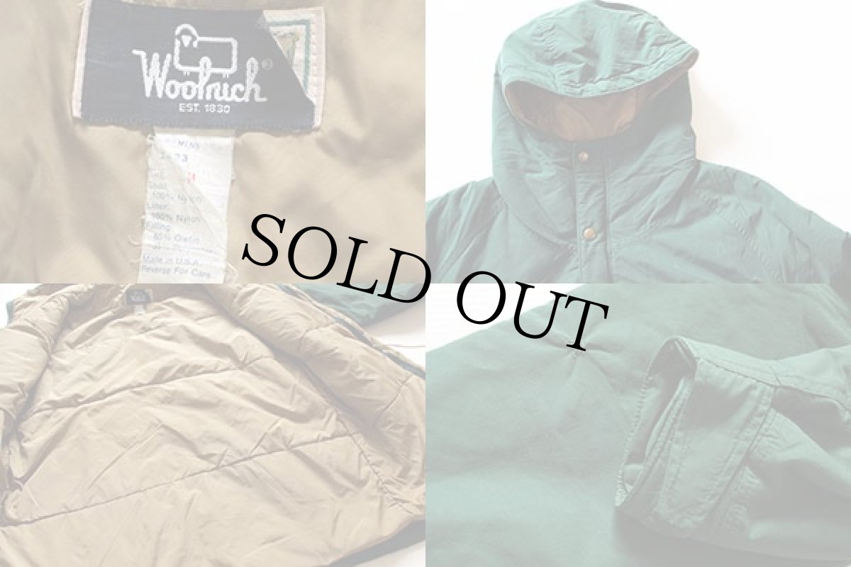 画像3: 80s USA製 Woolrichウールリッチ 中綿入り マウンテンパーカー 緑 M★L.L.Bean (3)