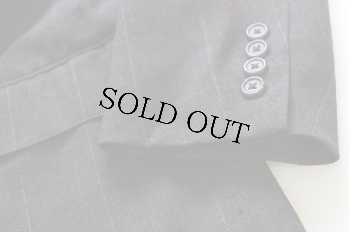 画像6: 80s USA製 ポロ ラルフローレン ストライプ テーラードジャケット&パンツ セットアップ 40R★スーツ (6)