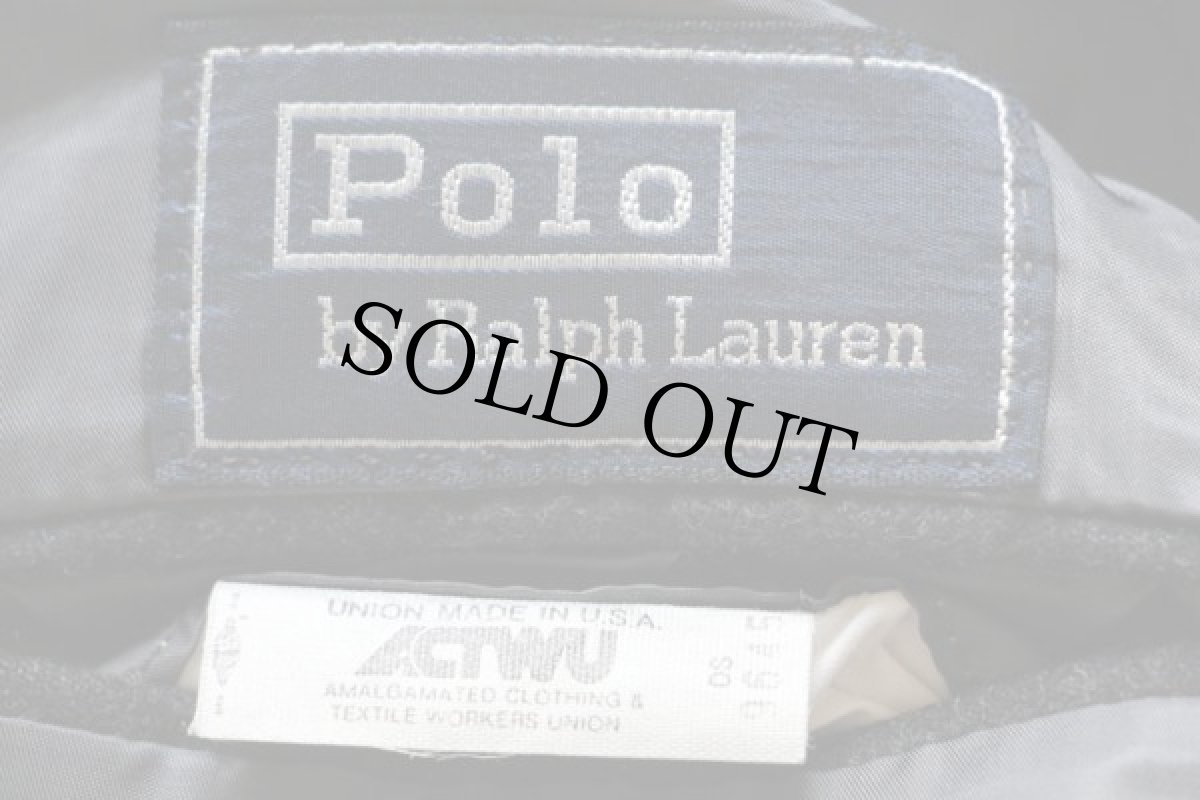 画像3: 80s USA製 ポロ ラルフローレン テーラードジャケット&パンツ セットアップ 42S★スーツ (3)