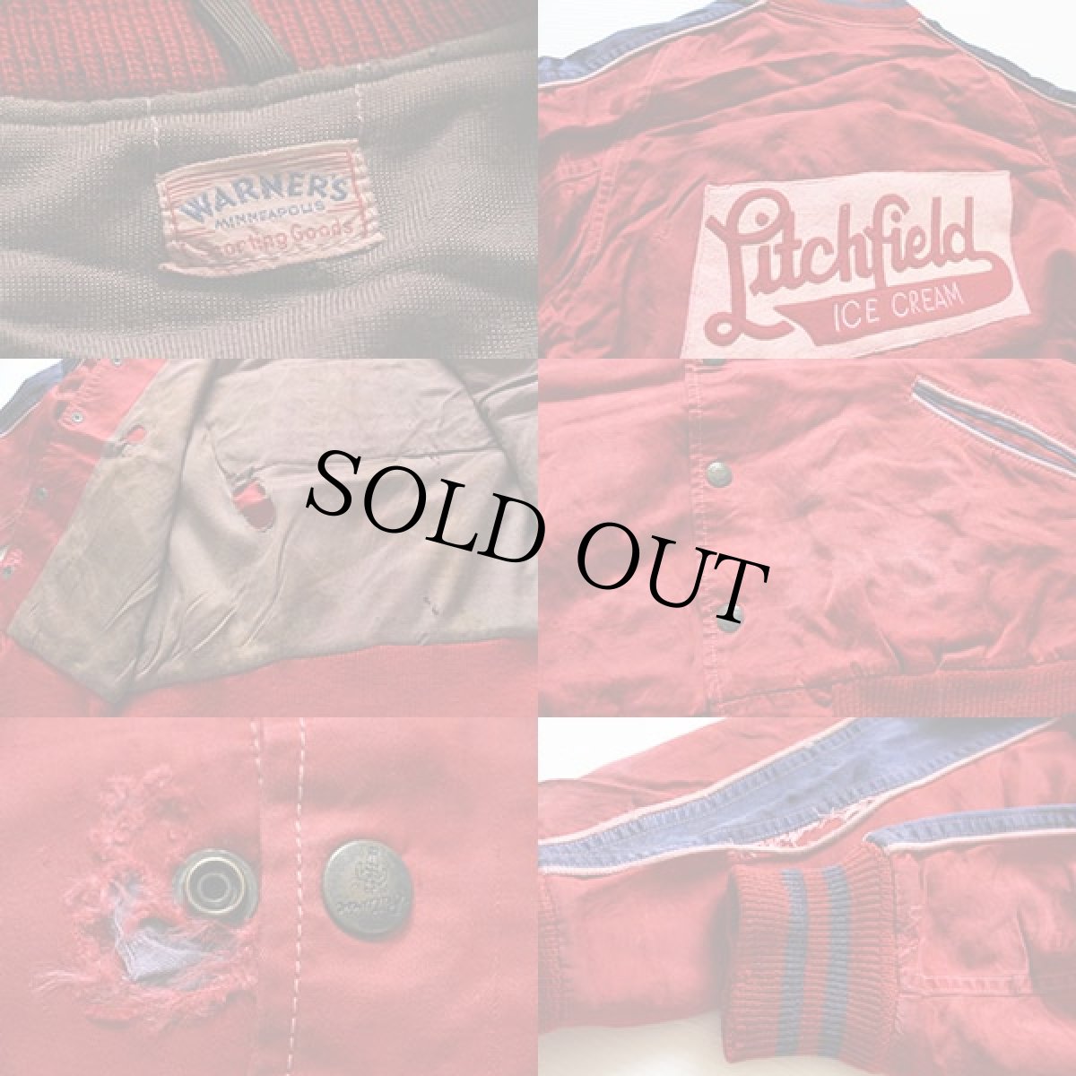 画像3: 50's WARNER'S x Butwin サテンジャケット★B (3)