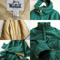 画像3: 70s USA製 Woolrichウールリッチ 中綿入り マウンテンパーカー 緑 M (3)