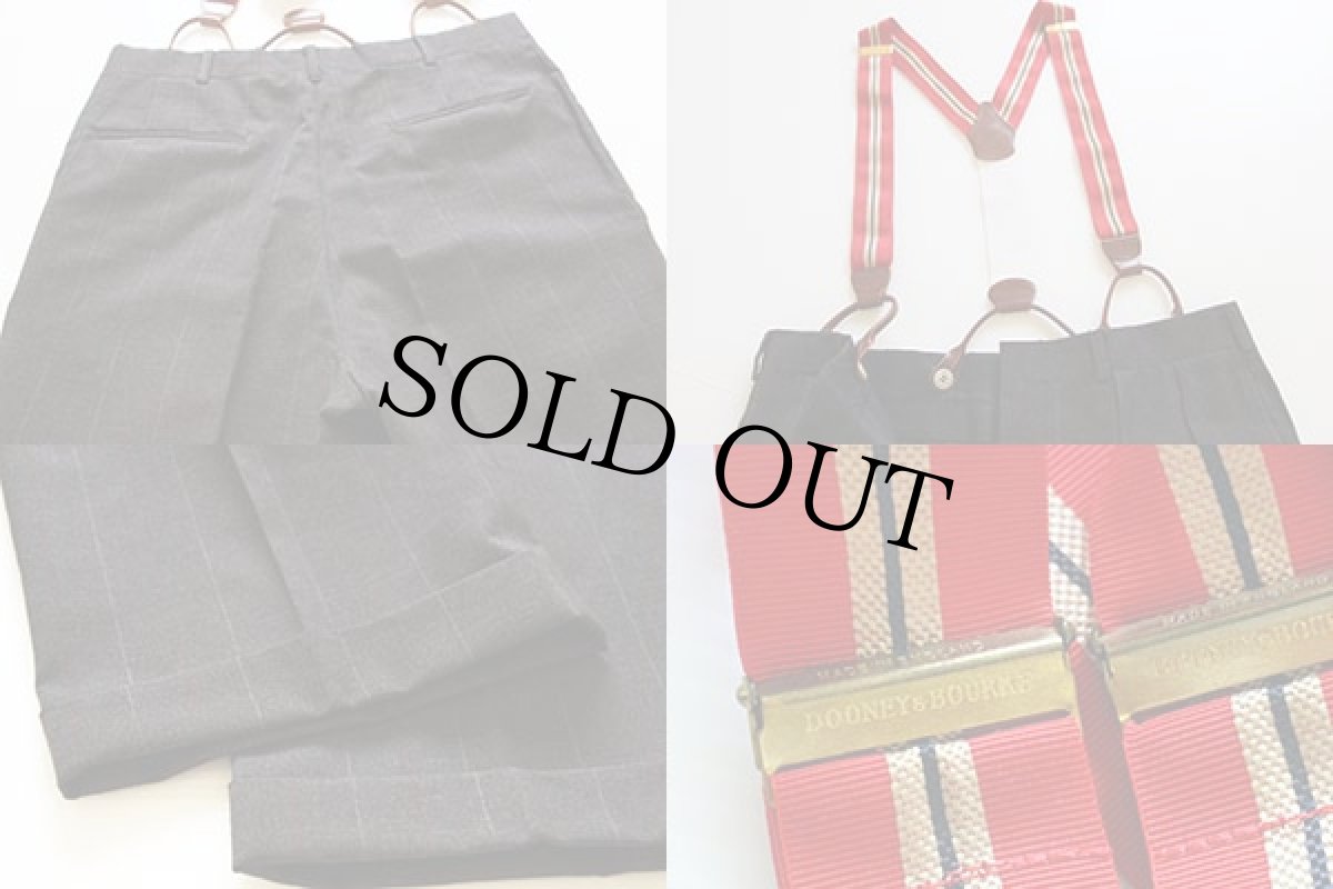 画像8: 80s USA製 ポロ ラルフローレン ストライプ テーラードジャケット&パンツ セットアップ 40R★スーツ (8)