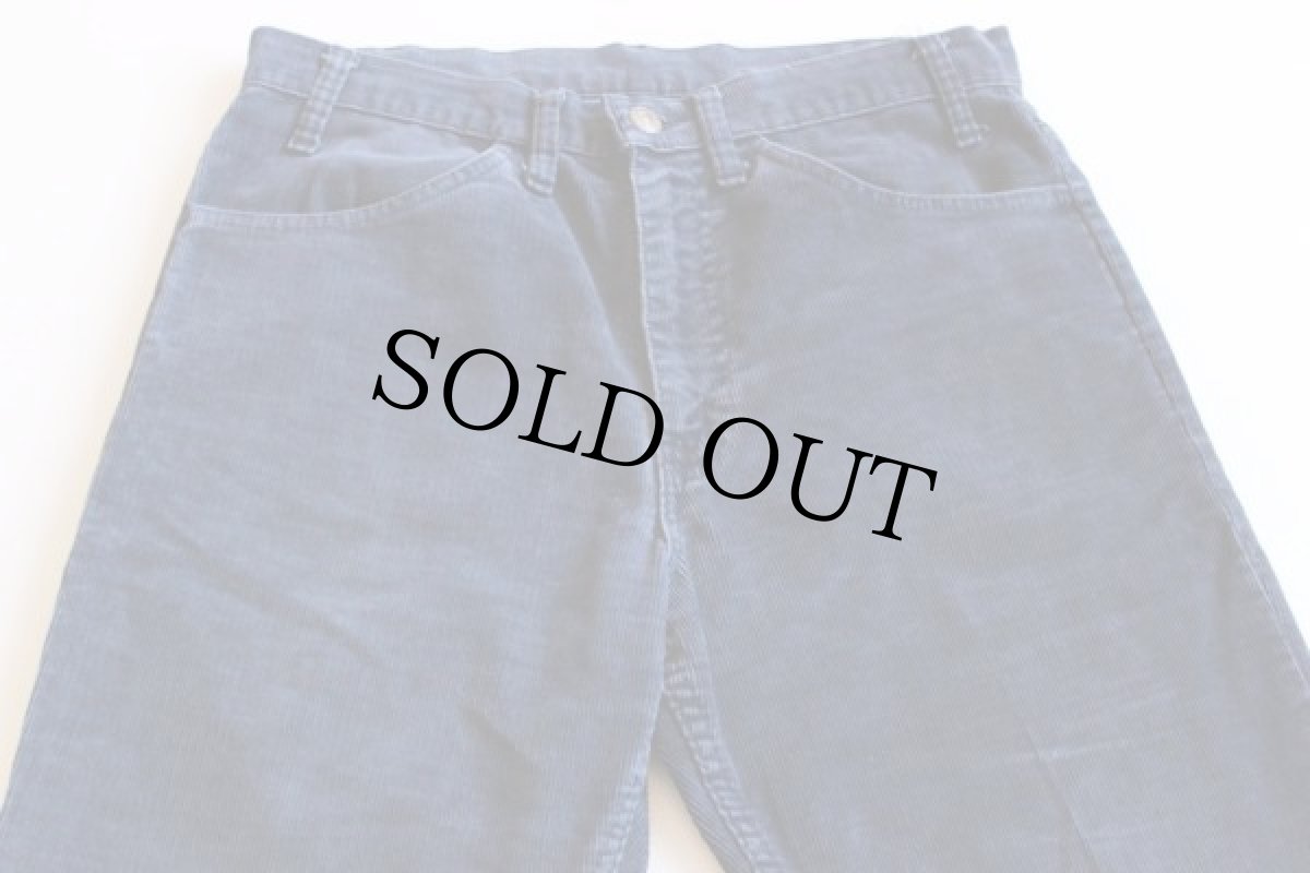 画像2: 70s Levi'sリーバイス 519 コーデュロイパンツ 紺 (2)