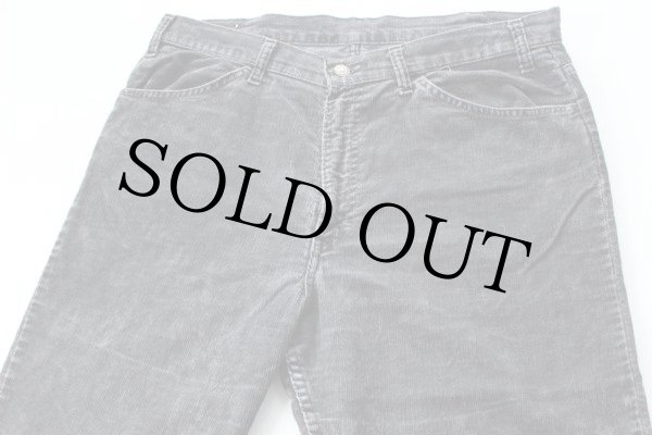 70s Levi'sリーバイス 519-1558 コーデュロイパンツ 黒 w36