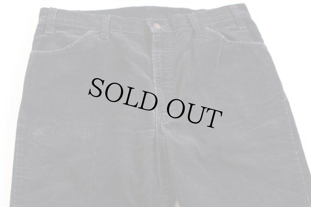 画像2: 80s Levi'sリーバイス 519-1558 コーデュロイパンツ 黒 w36 L30 (2)