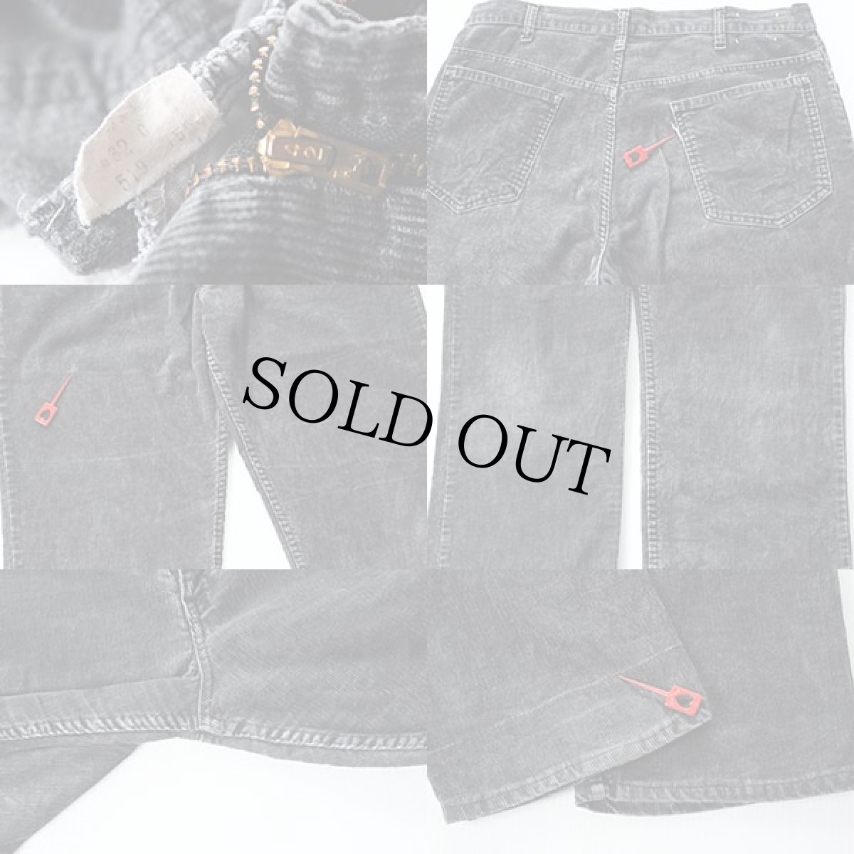 画像3: 70s Levi'sリーバイス 519-1558 コーデュロイパンツ 黒 w36 (3)
