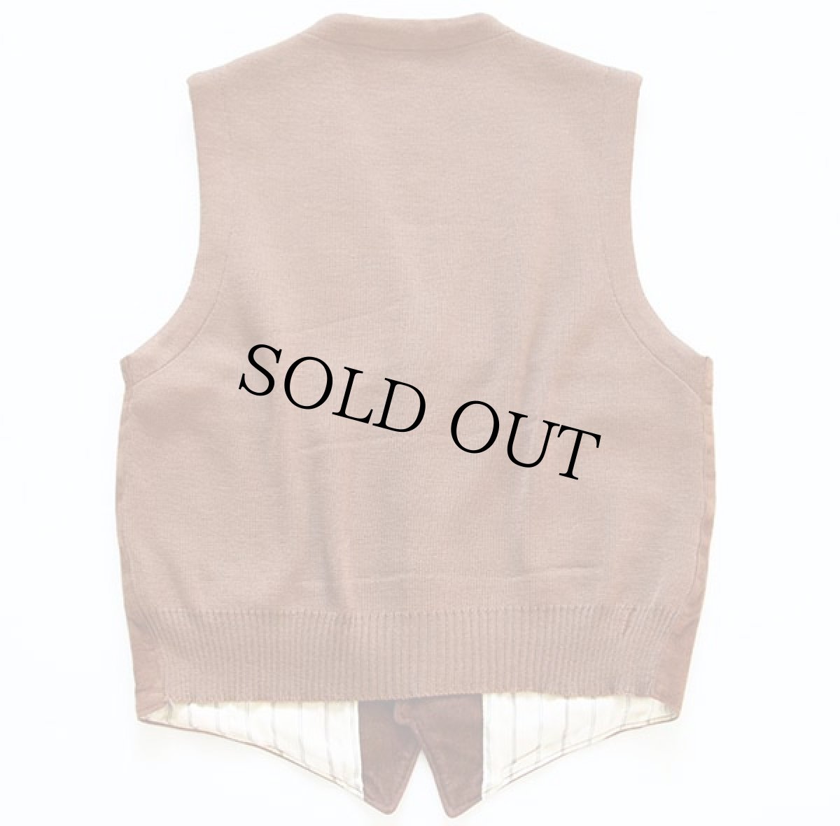 画像2: 70s 英国製 Fink ヌバックレザーxニットベスト 42L (2)