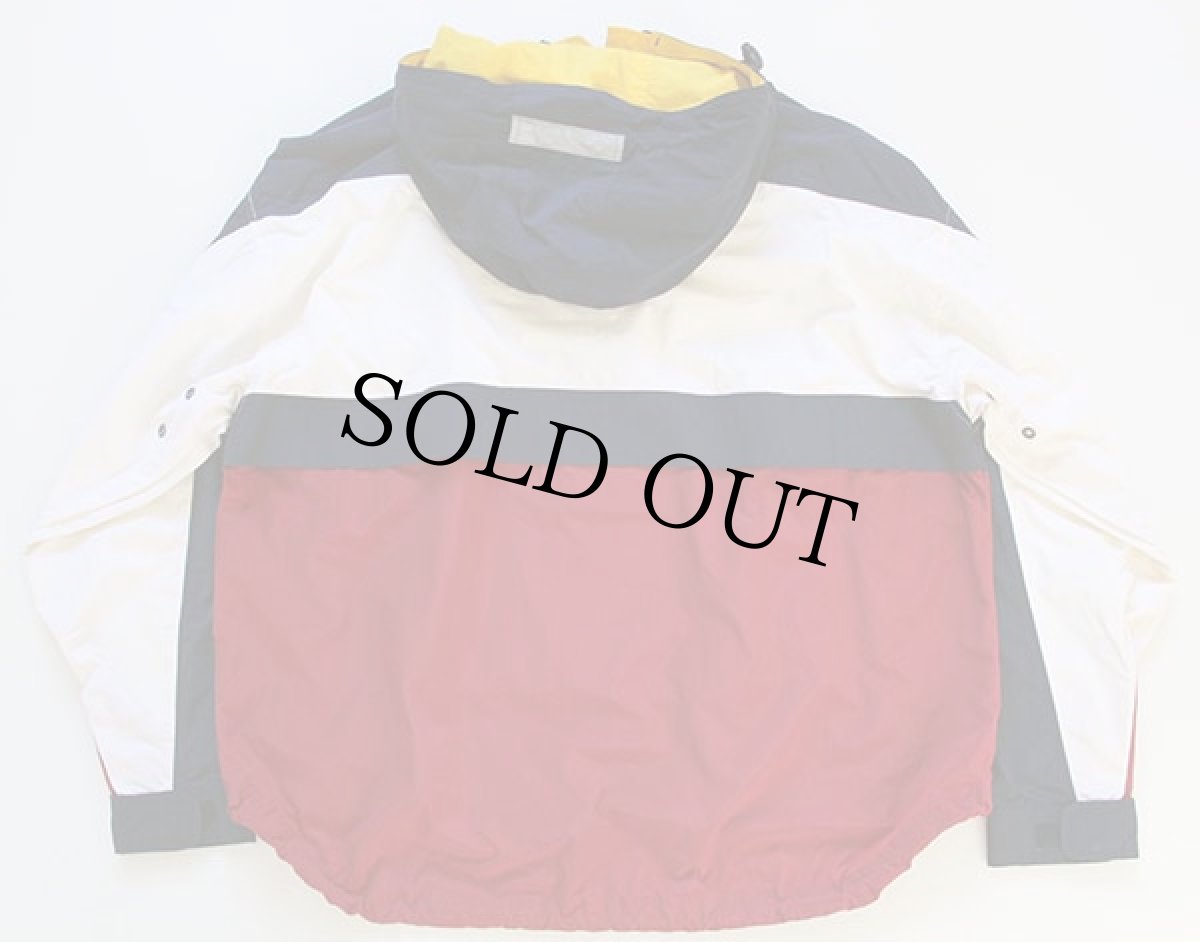 画像2: 90s TOMMY HILFIGERトミーヒルフィガー マルチカラー 切り替え プルオーバー ナイロンパーカー L (2)