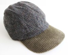 画像1: USA製 Woolrichウールリッチ ウール×コーデュロイ キャップ M (1)