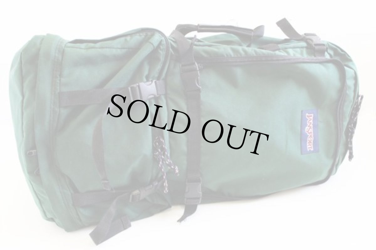 画像2: 90s USA製 JANSPORTジャンスポーツ 2WAY バックパック 緑 (2)