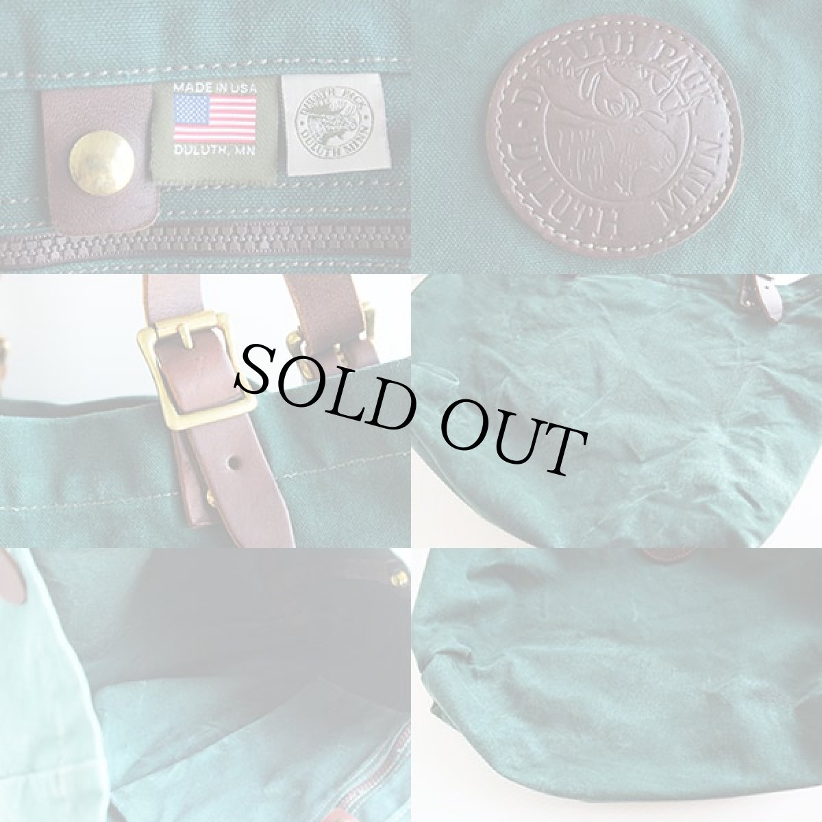 画像3: USA製 DULUTH PACK キャンバス トートバッグ 緑 (3)