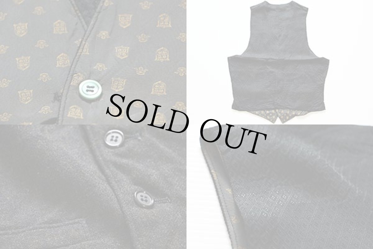 画像3: 50s ウール×サテン リバーシブル ベスト (3)