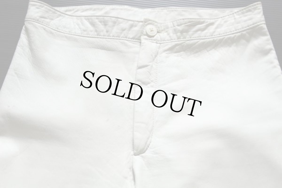 画像2: 80s NORTH BEACH LEATHERノースビーチ レザーパンツ 白 (2)