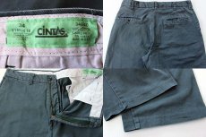 画像3: 80s USA製 CiNTAS コットン ワークパンツ モスグリーン 34 (3)