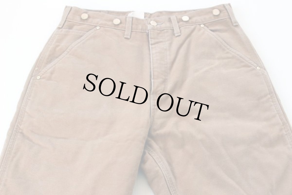 画像2: 90s USA製 carharttカーハート キルティングライナー ダック地 ペインターパンツ w32 (2)