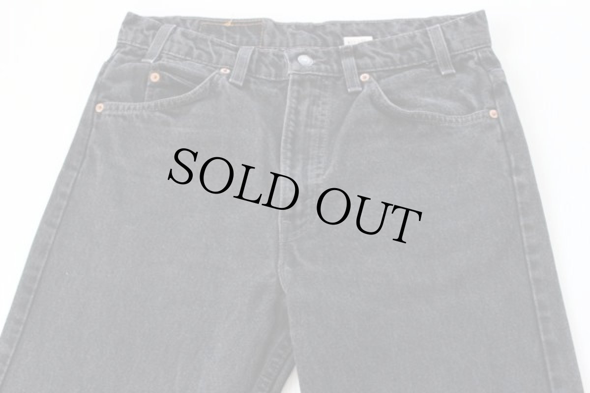 画像2: 90s USA製 Levi'sリーバイス 517 ブラック デニムパンツ w33 L32★ブーツカット (2)