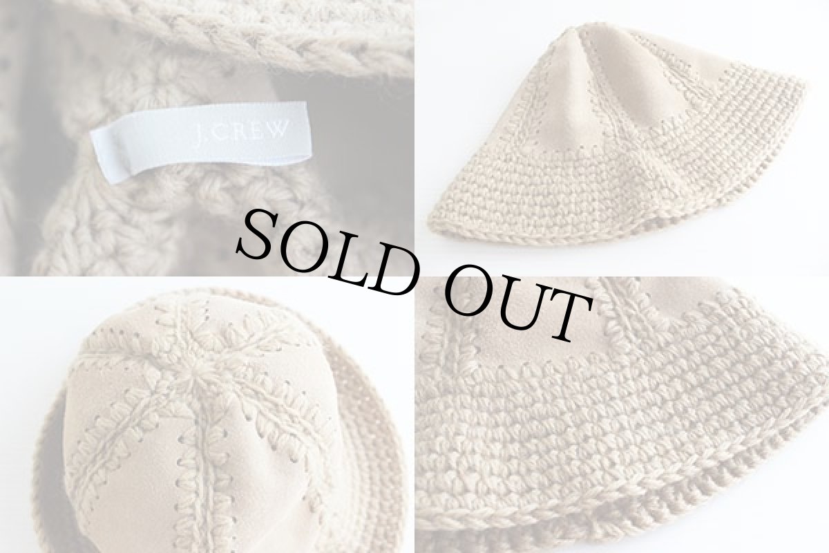 画像3: J.CREW スエードレザー×ニット キャップ (3)