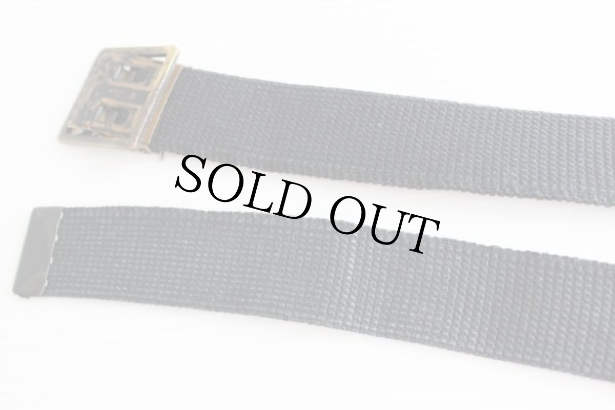 画像2: ビンテージ 米軍 ウェブベルト 黒★332  (2)