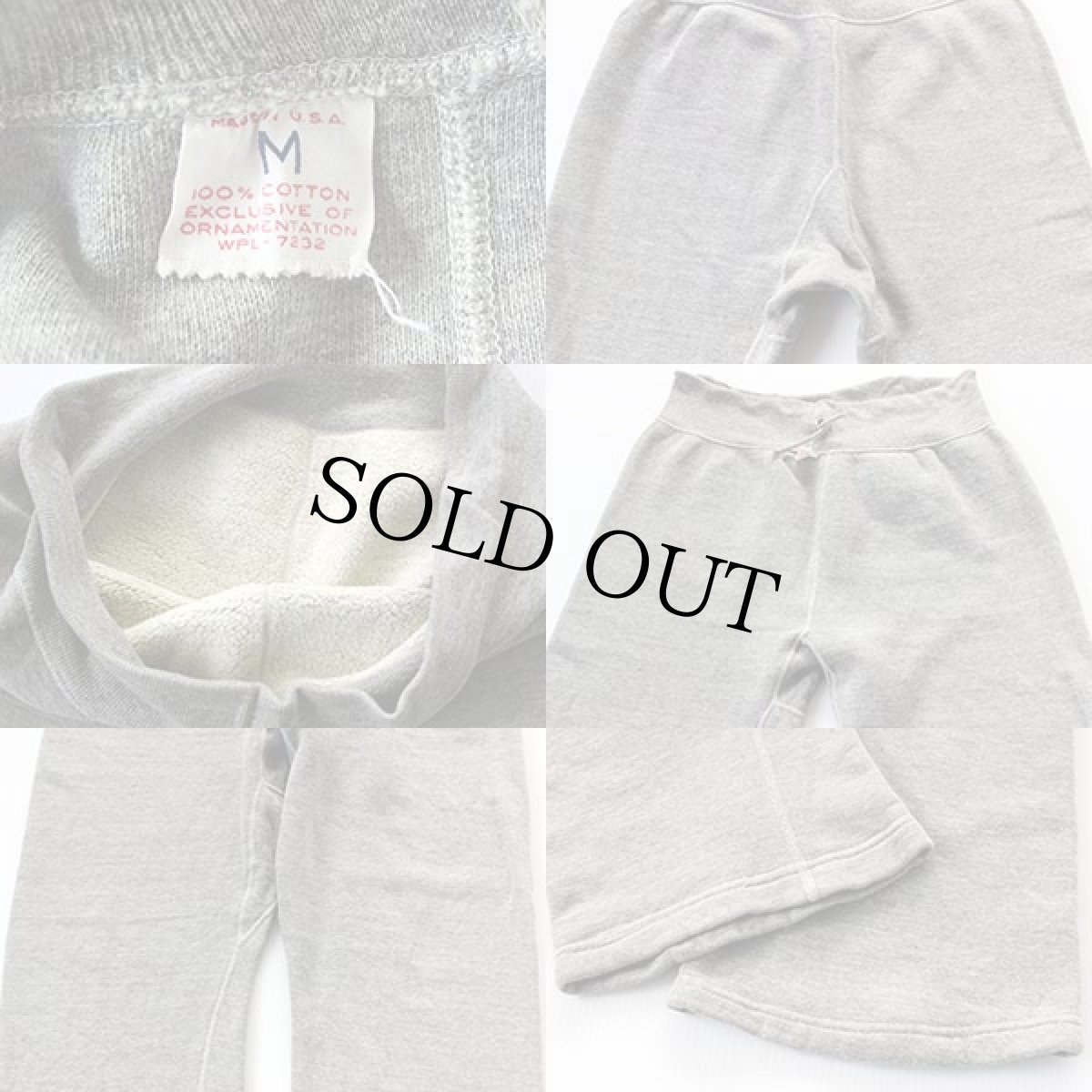 画像3: 60s USA製 ラッセル スウェットパンツ グレー M (3)