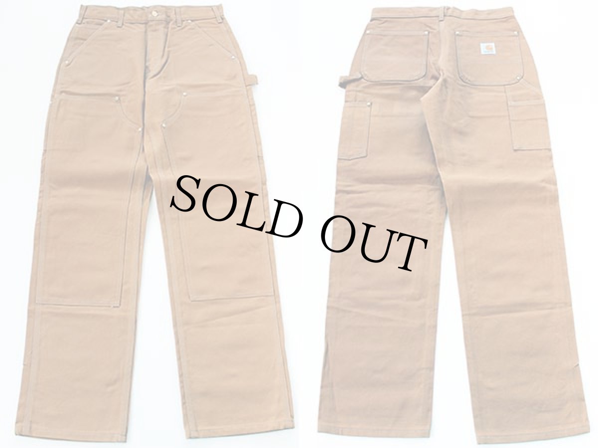 画像2: デッドストック★90s USA製 carharttカーハート ダック地 ダブルニー ペインターパンツ (2)
