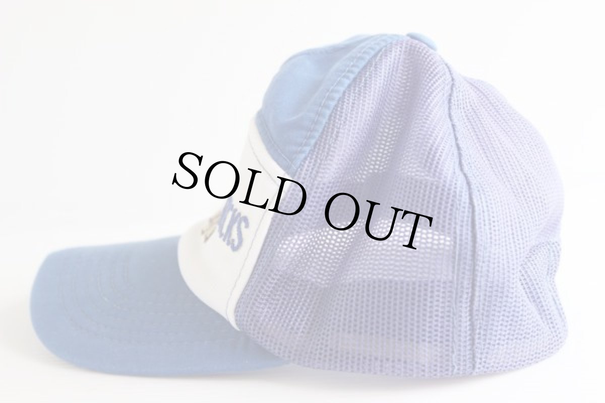 画像2: 80s MACK TRUCKS マックトラック メッシュキャップ 青×白 (2)