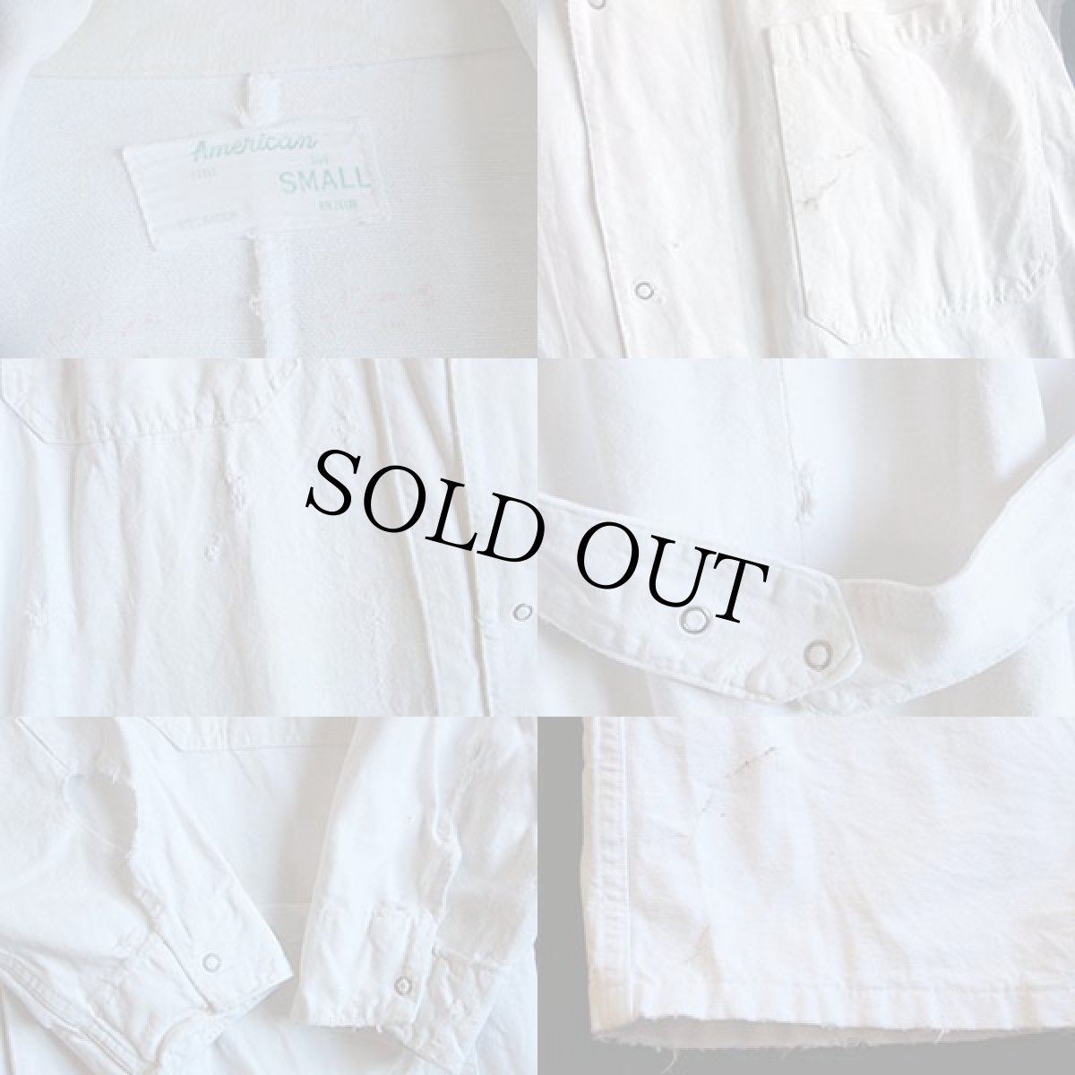 画像3: 60's American ショップコート 白 (3)