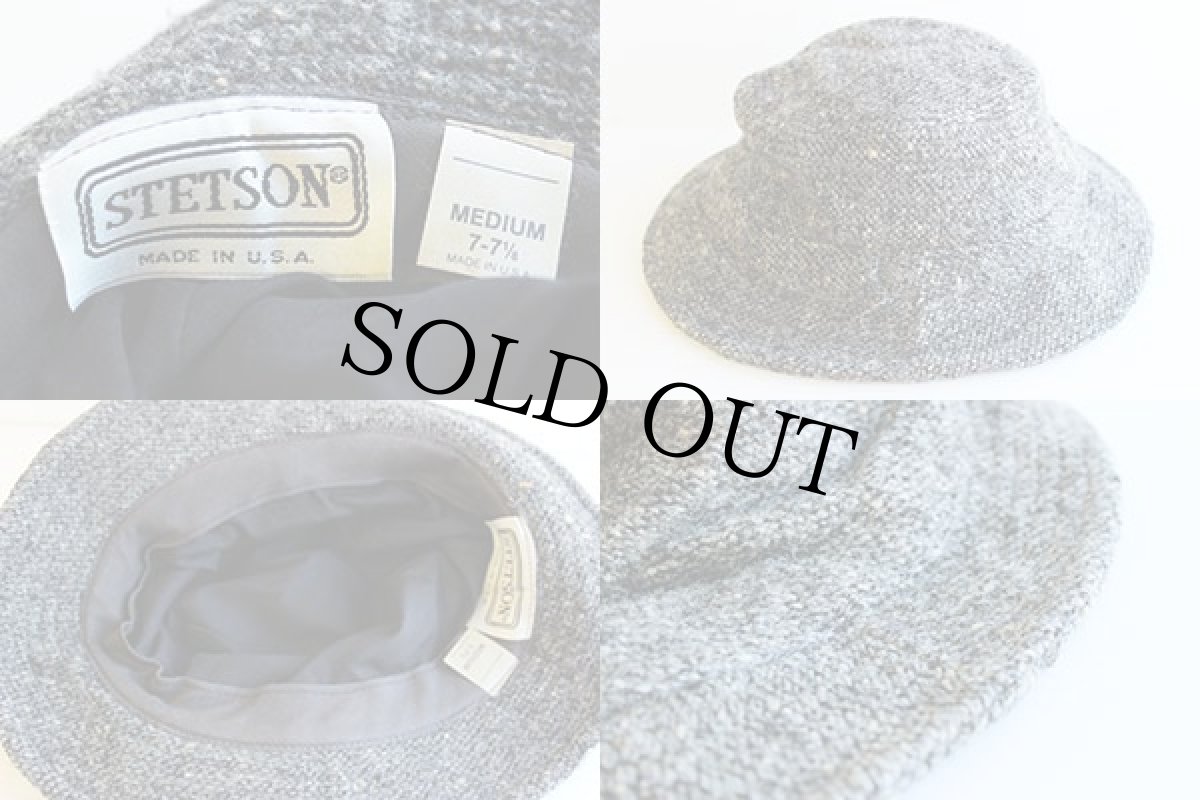 画像3: USA製 STETSONステットソン ツイード ウールハット M (3)
