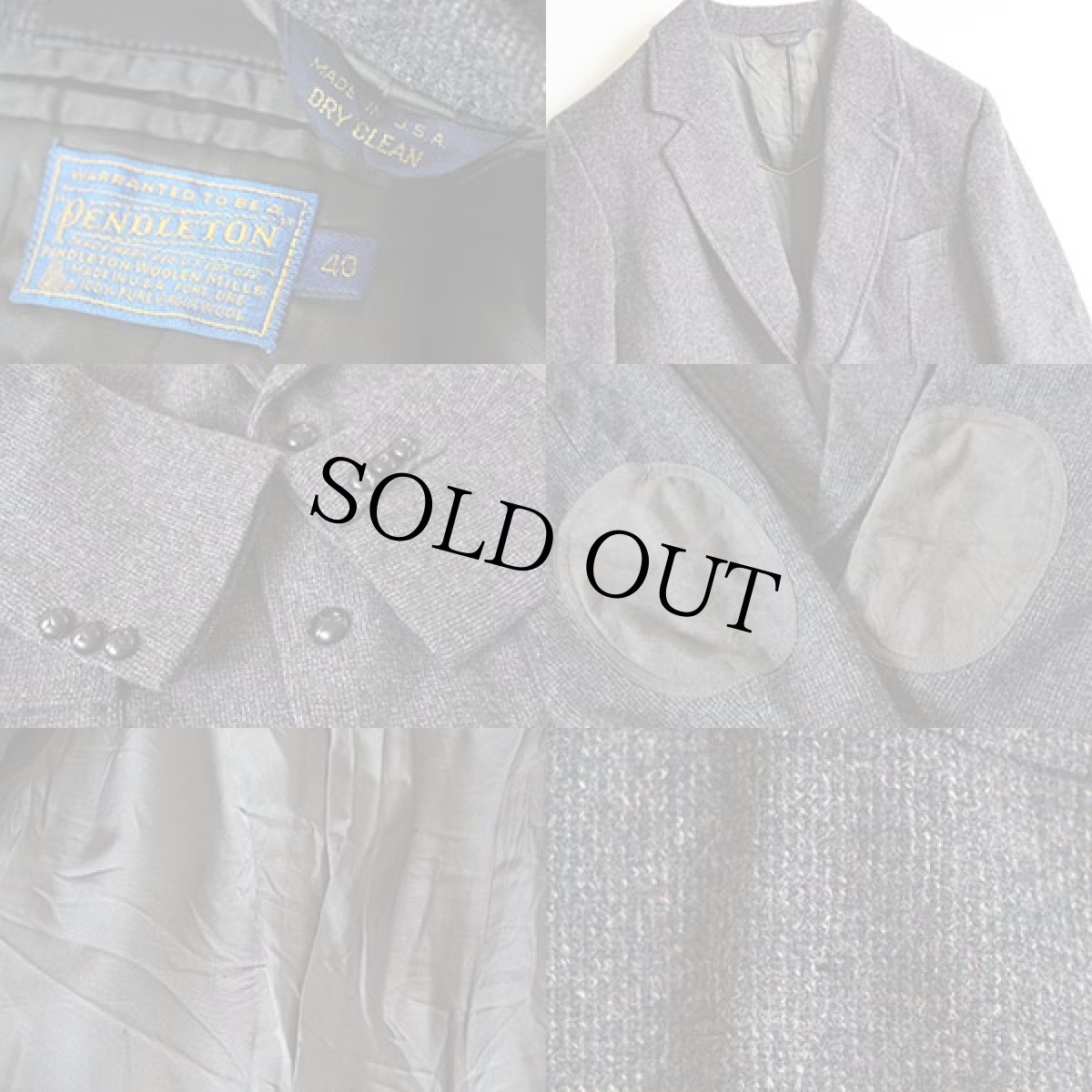 画像3: 80s PENDLETONペンドルトン ツイード テーラードジャケット (3)