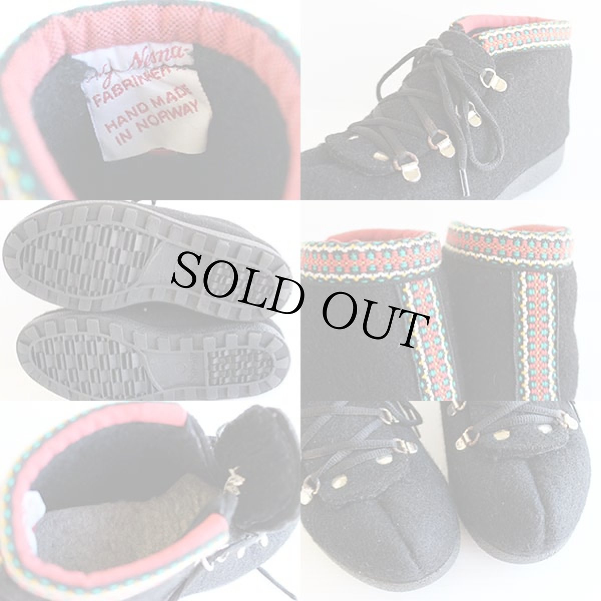 画像3: ノルウェー製 Nye Nesna チロリアンテープ フェルト ウィンターブーツ 黒 37 (3)