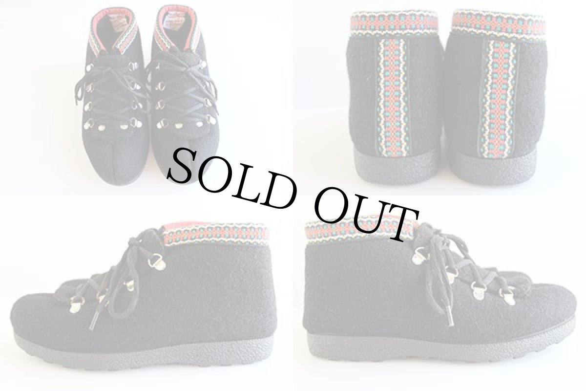 画像2: ノルウェー製 Nye Nesna チロリアンテープ フェルト ウィンターブーツ 黒 37 (2)