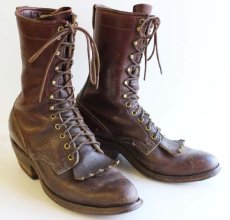 画像1: ビンテージ BUFFALO BOOTS CO 編み上げ ワークブーツ 9D (1)