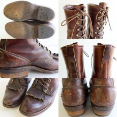 画像10: ビンテージ BUFFALO BOOTS CO 編み上げ ワークブーツ 9D (10)